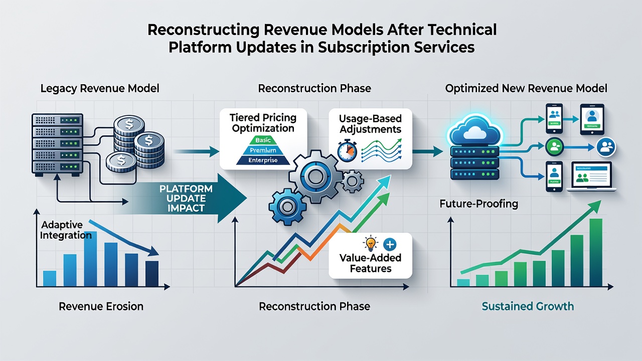 Revenue model adjustments following SaaS platform migrations and billing integrations